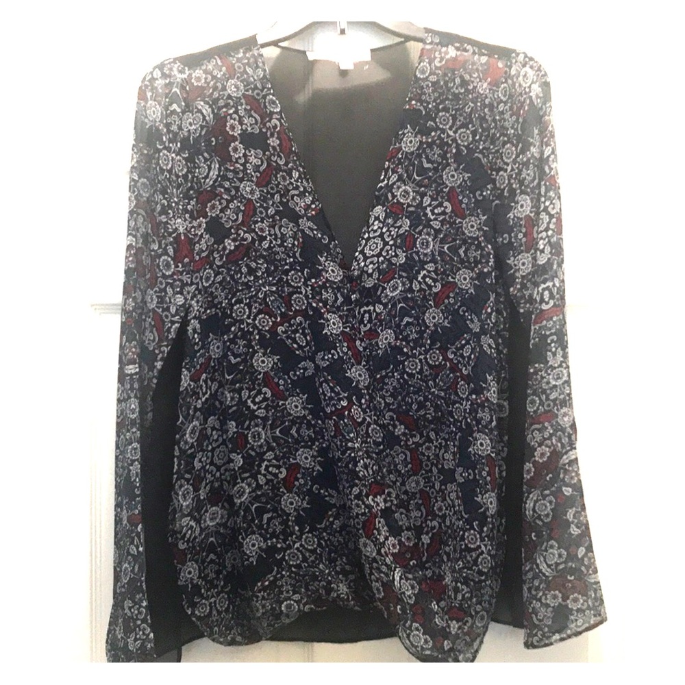 BCBG Paisley Print Blouse
